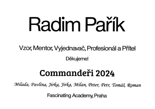 Comandeři 2024 - Poděkování